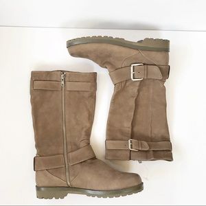 Kenneth Cole Gentle Souls “Buckled Up” tan boots